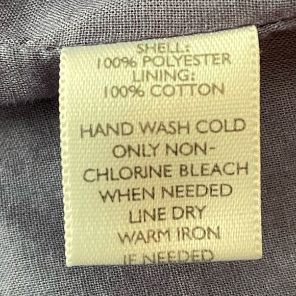 LOFT Sleeveless Blue Round-Neck layered Ruffled Top, lined Size S - Picture 7 of 7